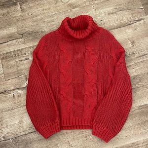 Knitted Turtle Neck Sweater Size Small